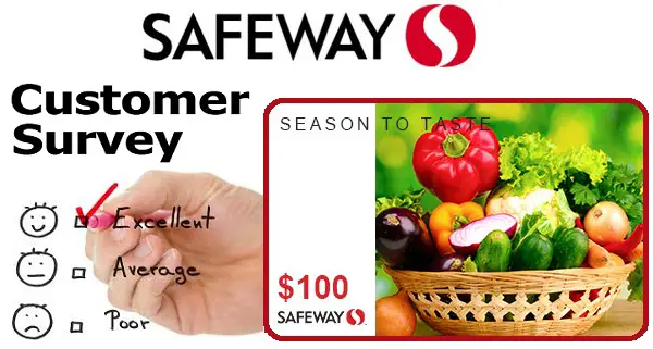 Safeway Survey Sweepstakes Win 100 Safeway Gift Card