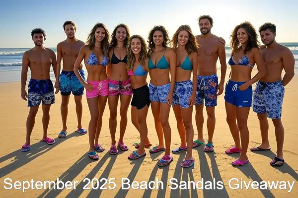 Win September 2025 Beach Sandals Giveaway