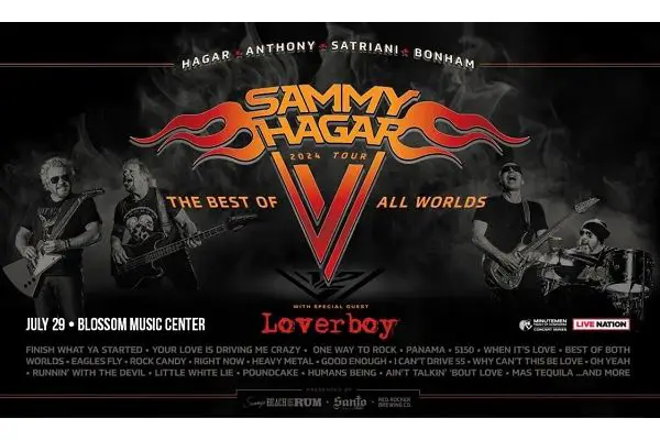 Win Tickets to See Sammy Hagar at Blossom Music Center Sweepstakes