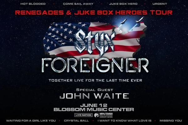 Win Tickets to See Foreigner and Styx at Blossom Music Center!