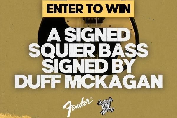 Win A Signed Bass and Vinyl from Duff McKagan!