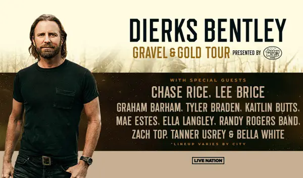 Win The Dierks Bentley Gravel and Gold Tour SiriusXM Sweepstakes
