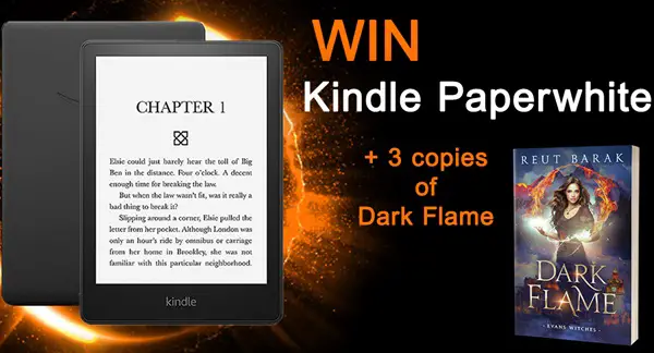 Win A Kindle Paperwhite! Plus 3 Ebook Copies of Dark Flame Before It's Out!