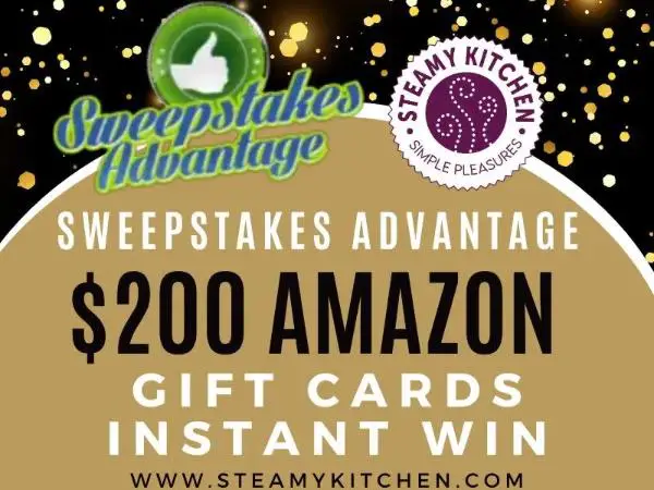 Win The Sweepstakes Advantage x Steamy Kitchen Special Instantly