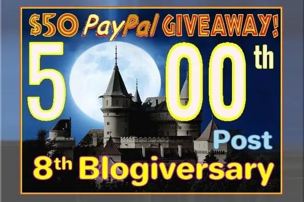 Win 5000th Post 8th Blogiversary Giveaway