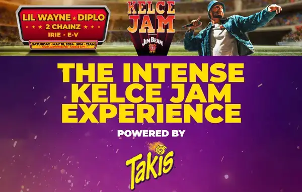 Win Takis x Kelce Jam: The Intense Festival Experience Sweepstakes