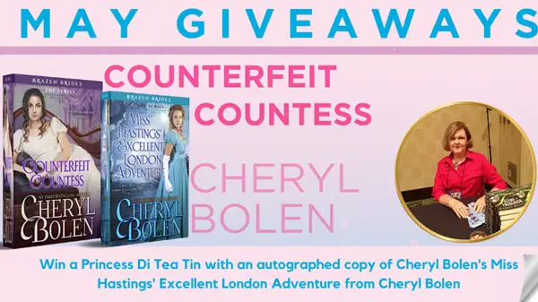 Win A Princess Di Tea Tin and Signed Cheryl Bolen Book!