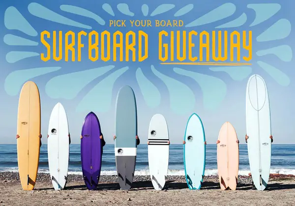 Win The Pick Your Surfboard Summer Giveaway