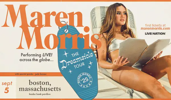 Win Maren Morris at Leader Bank Pavilion Sweepstakes