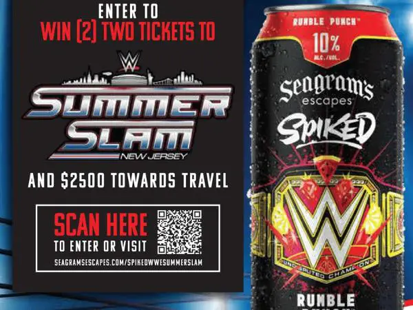 Win The Seagram's Escapes Spiked + WWE Summer Slam Sweepstakes