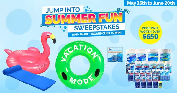 Win The Pool Supplies Canada's Jump Into Summer Fun Sweepstakes