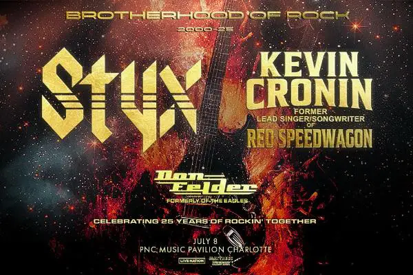 Win Tickets to Styx & Kevin Cronin + Don Felder the Brotherhood of Rock Tour Sweepstakes