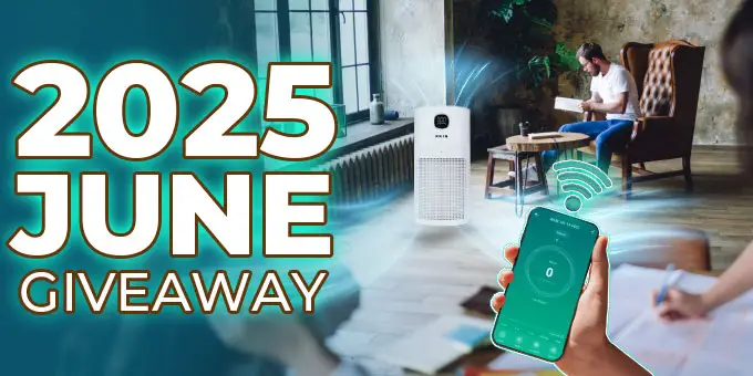 Win RKINⓇ June 2025 RKIN AH-14 PRO HEPA Air Purifier Giveaway