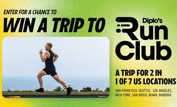 Win The Diplo’s Run Club Online Giveaway