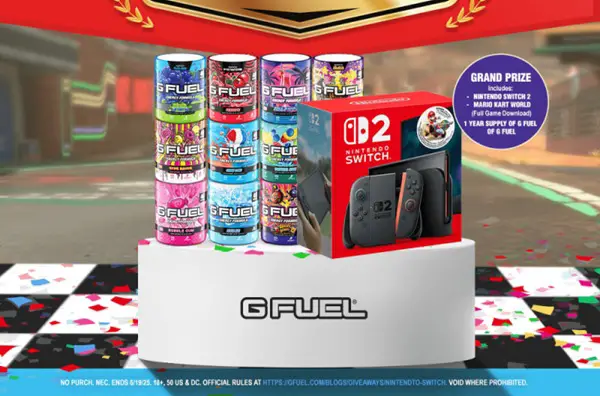 Win The G FUEL Nintendo Switch 2 Giveaway