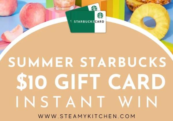 Win A $10 Summer Starbucks Gift Card Instantly