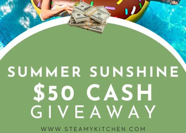 Win $50 Summer Sunshine Cash Giveaway