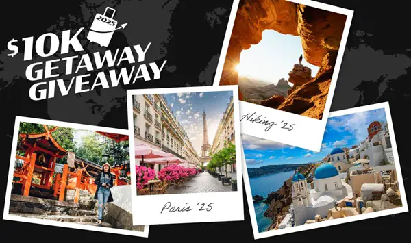 Win A $10,000 Cash Getaway Giveaway