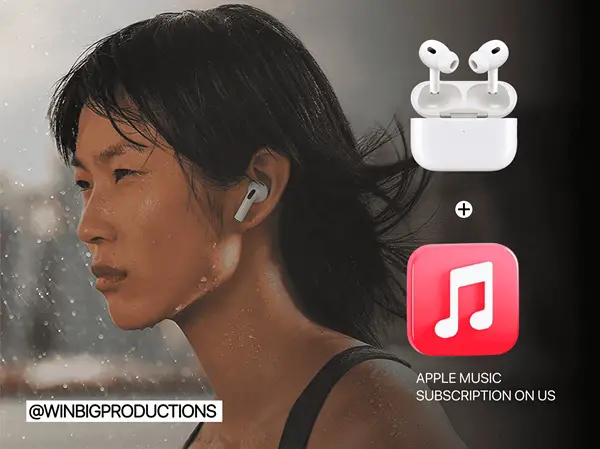 Win Apple AirPods Pro 2 + Year of Apple Music Giveaway
