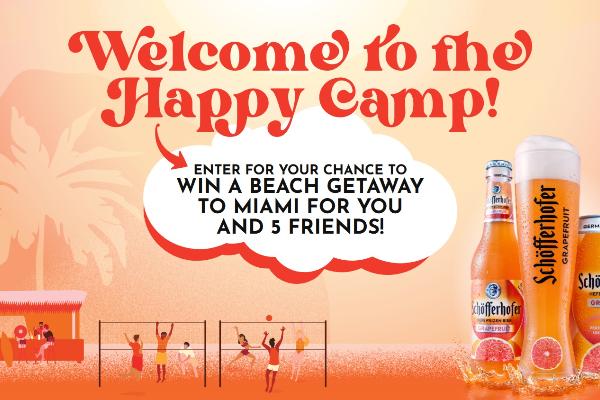 Win Schöfferhofer Happy Camp Sweepstakes