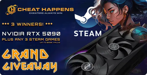 Win Cheat Happens Presents: AORUS RTX 5090 + 3 Steam Games Giveaway