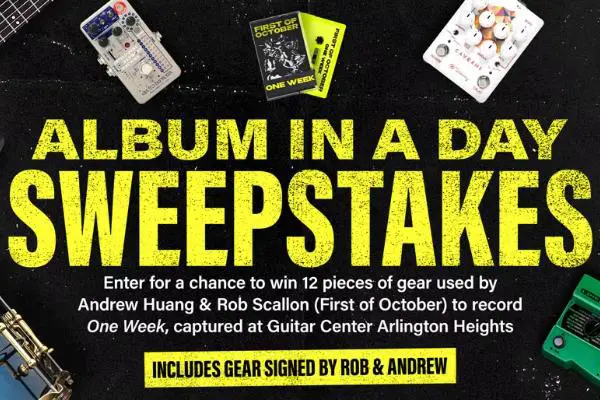 Win First of October's Album in a Day at Guitar Center Sweepstakes