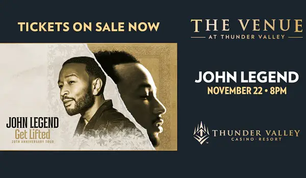 Win Tickets To See John Legend November 22nd At Thunder Valley Sweepstakes