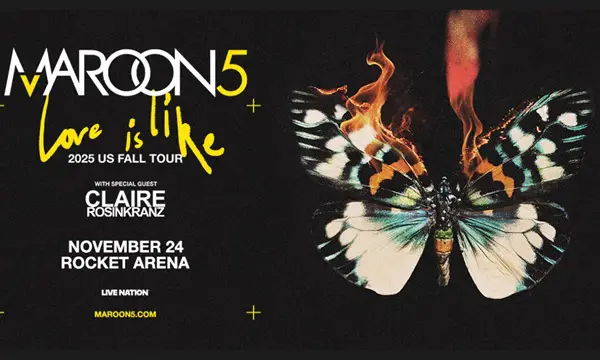 Win Ticket to See Maroon 5 at Rocket Arena Sweepstakes