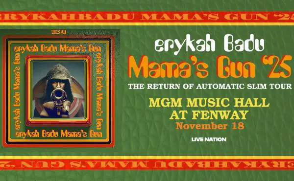 Win Erykha Badu at MGM Music Hall Sweepstakes