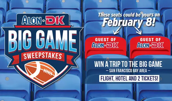 Win The DK/ALON “Big Game” 2025 Sweepstakes