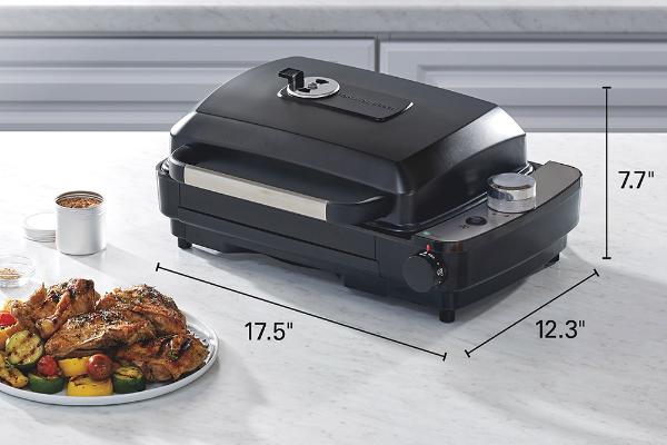 Win The Hamilton Beach® Indoor Searing Grill with Hot/Cold Smoke Infuser Giveaway