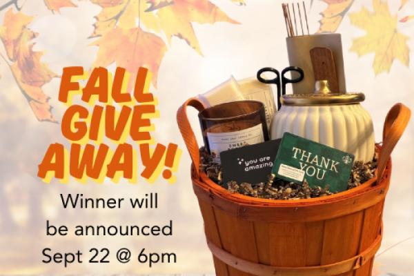 Win The Pumpkin Candle Gift Basket Fall Giveaway