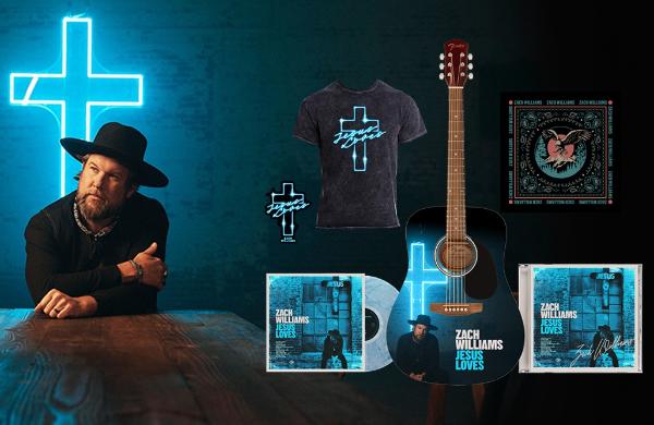 Win A Signed, Jesus Loves-Branded Guitar From Zach Williams + Merch Bundle Sweepstakes
