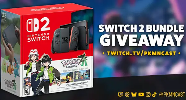 Win Switch 2 + Pokémon Legends: Z-A - Nintendo Switch 2 Edition Bundle Giveaway