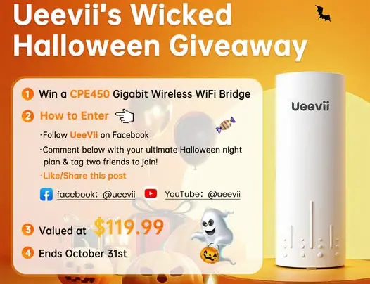 Win The Ueevii’s Wicked Halloween Giveaway