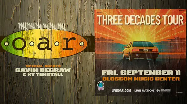 Win Ticket to See O.A.R. at Blossom Music Center Sweepstakes