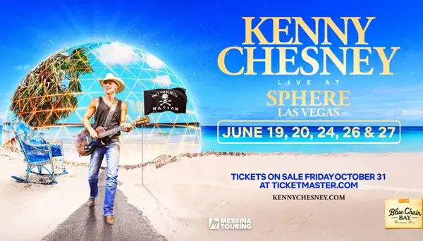 Win The Kenny Chesney at Sphere 2026 SiriusXM Sweepstakes