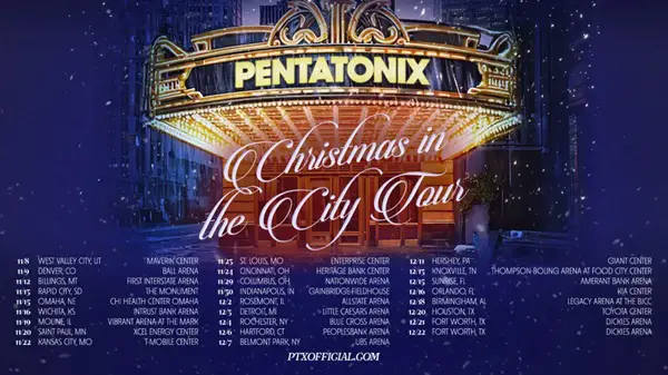 Win The Pentatonix Christmas in the City Tour SiriusXM Sweepstakes