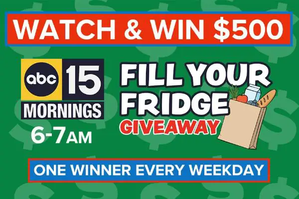 Win ABC15 Mornings Fill Your Fridge Giveaway