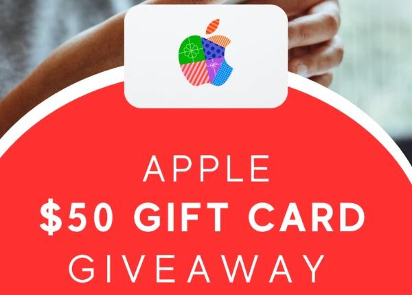 Win A $50 Apple Gift Card Giveaway