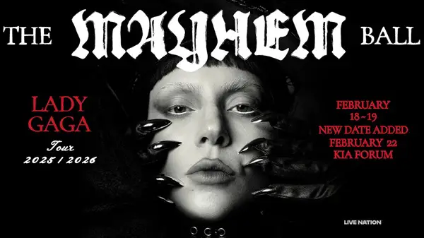 Win A Pair of Tickets to see Lady Gaga at the Kia Forum Sweepstakes
