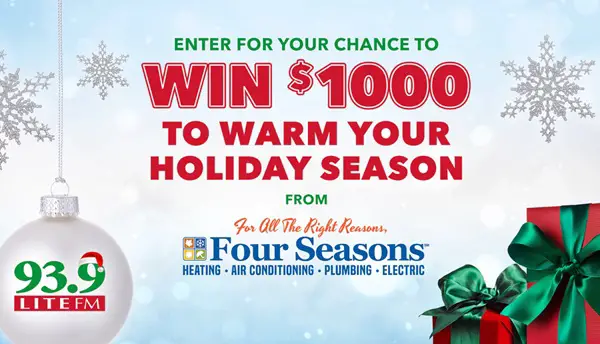Win A $1,000 to Warm Your Holiday Season from Four Seasons Sweepstakes