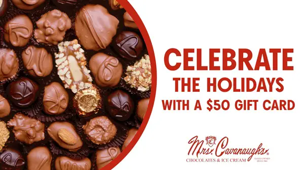 Win A $50 Gift Card For Mrs. Cavanaugh’s Chocolates & Ice Cream Sweepstakes