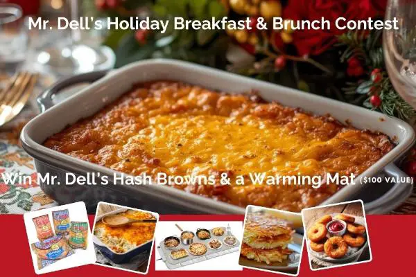 Win Mr. Dell's Hash Browns & a Warming Mat Giveaway