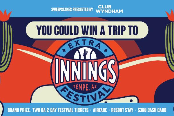 Win The Club Wyndham Arizona Extra Flyaway Festival Sweepstakes