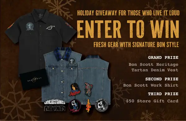 Win The Bon Scott: Holiday Giveaway