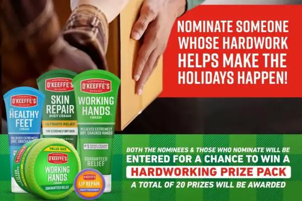 Win The O'Keeffe's Holiday Helpers Sweepstakes