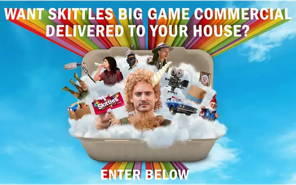 Win The Gopuff x Skittles Live Big Game Commercial Contest
