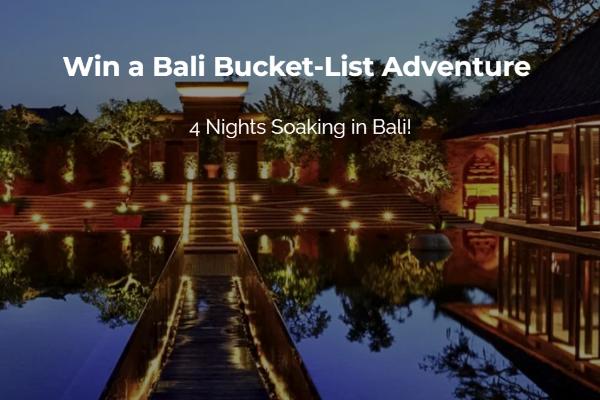 Win The Bucklist Bali Adventure Sweepstakes
