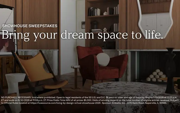 Win The Living By Design 2026 Sweepstakes